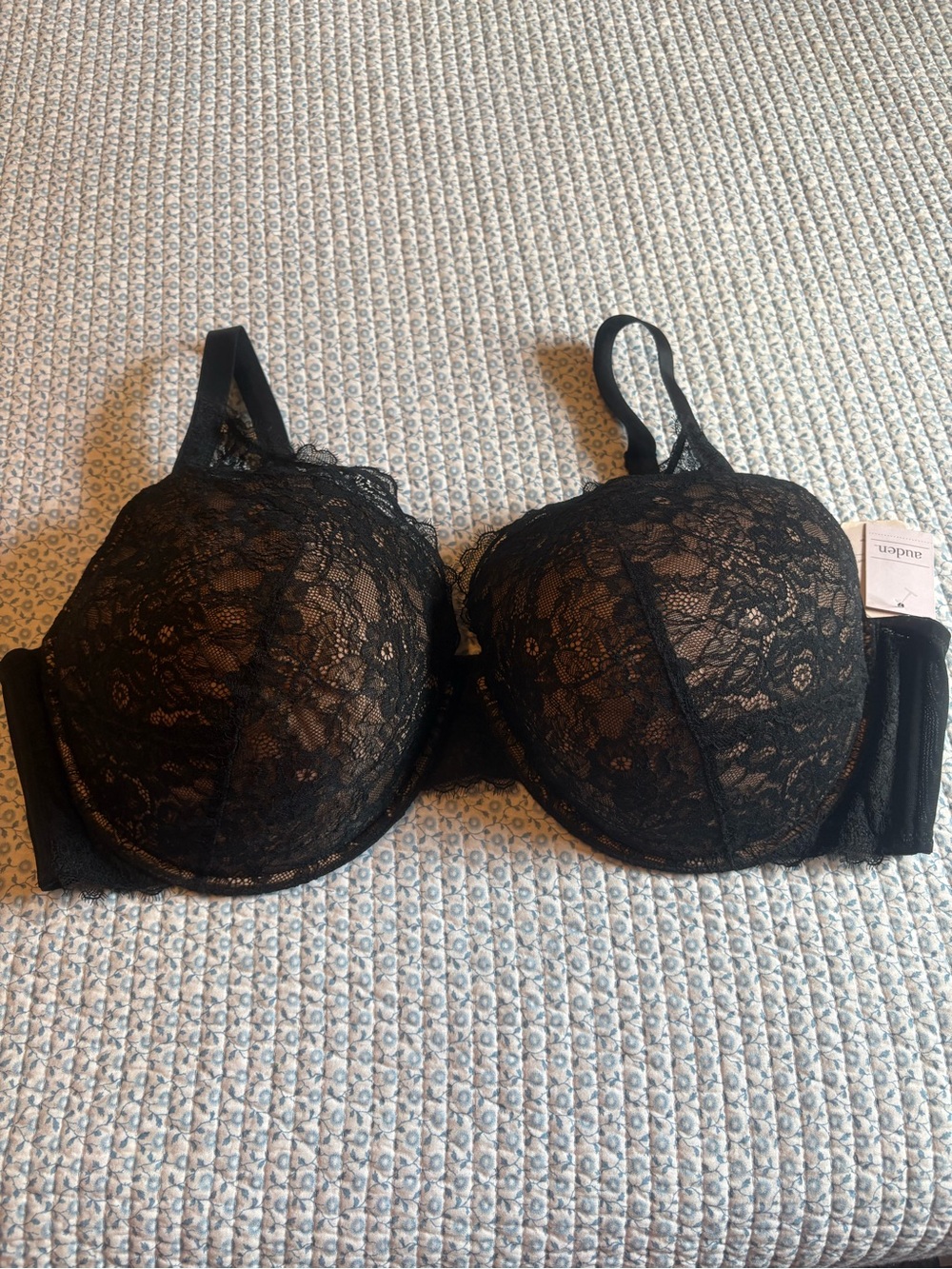 Auden Women's Black Lace Bra 48DDD NWT